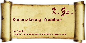 Keresztessy Zsombor névjegykártya