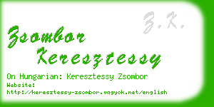 zsombor keresztessy business card